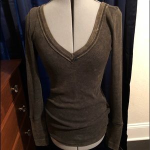 Free People Zipper sleeve thermal